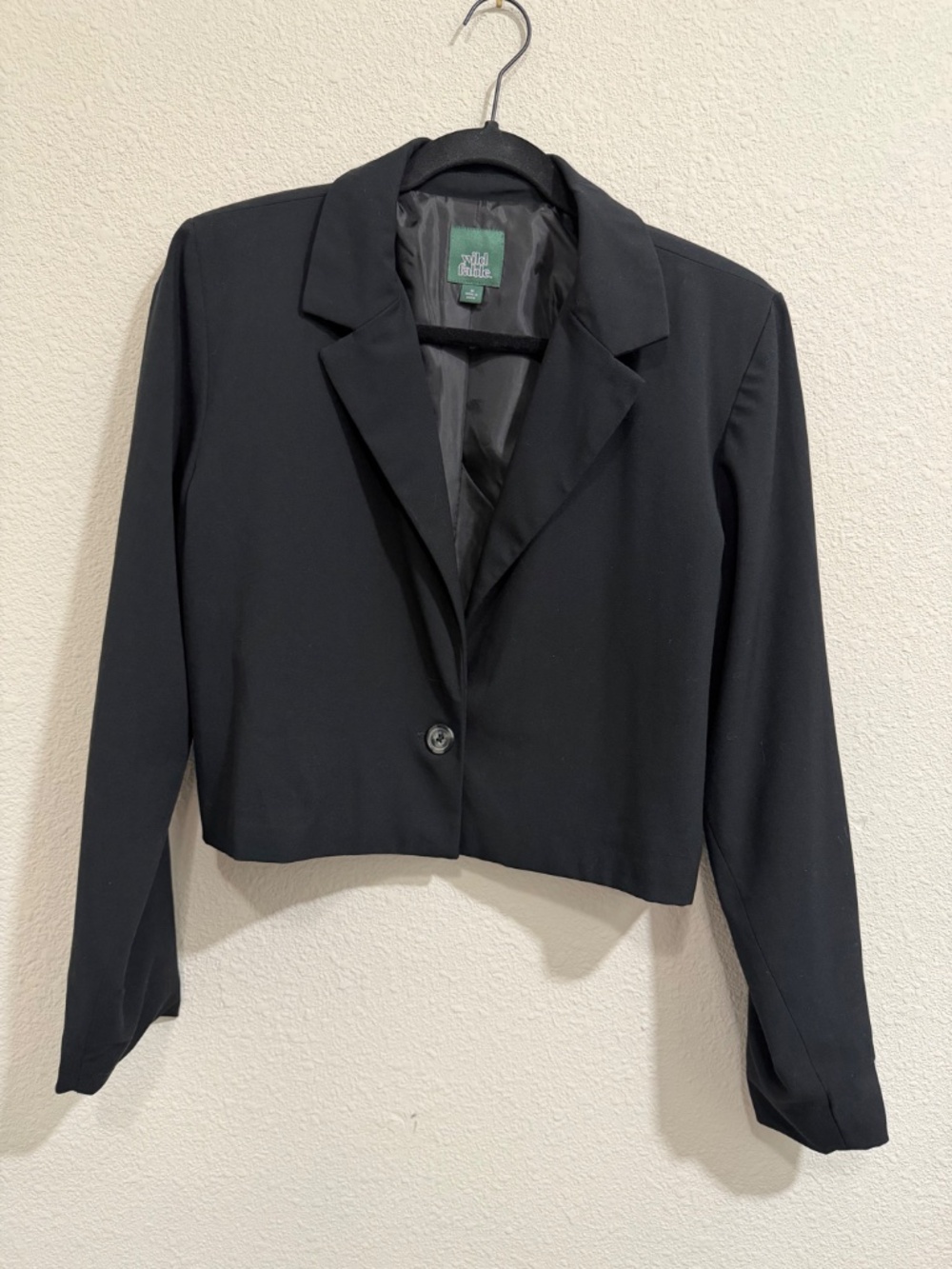 Black Cropped Blazer Blazer | wild fable | medium